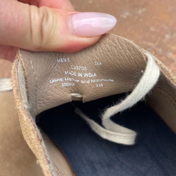 Cole Haan C29705 Mens Feathercraft Grand Oxfords Tan Beige Suede Size 8M main image 6